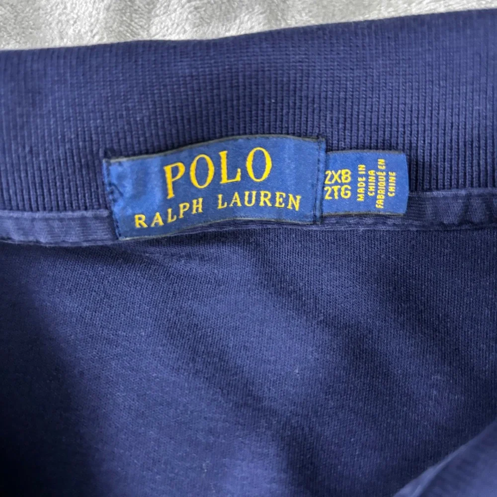 Polo Ralph Lauren Mens 2XB Navy Blue Short Sleeve Pony Logo Jersey Polo Shirt